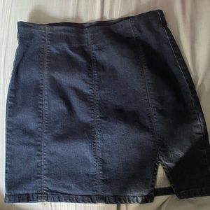 Free People Jean Skirt